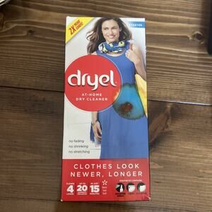 Dryel At-Home Dry Cleaner Starter Kit 4 Loads Safely Clean Special Care Clothes